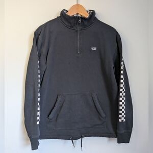 Vans Versa Quarter Zip Sweatshirt Mens Medium Checkerboard Skate Streetwear